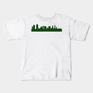 SAN DIEGO skyline in forest green Kids T-Shirt